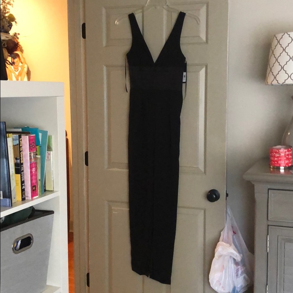 black pantsuit